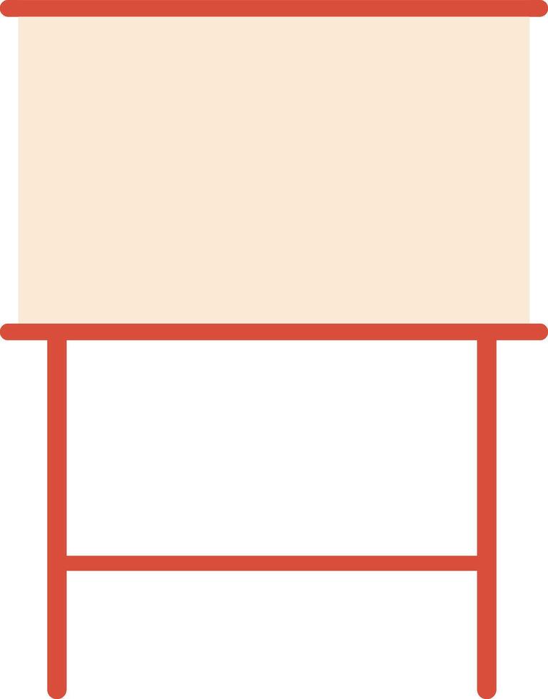 Empty projection screen standing on a tripod, poised for presentations, conferences, meetings, or home theater movie watching, offering a versatile display option for any setting vector