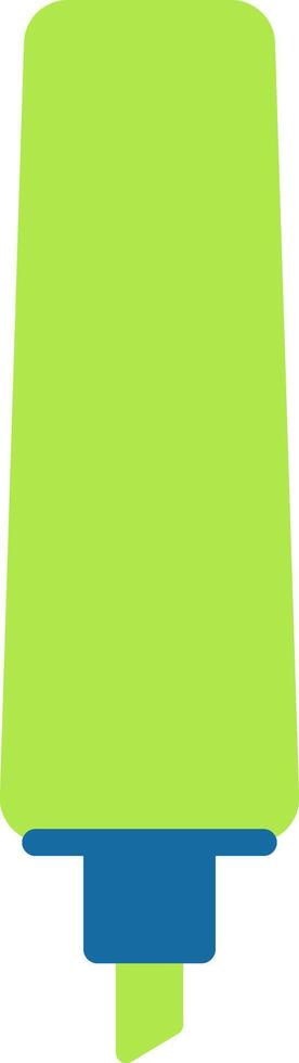 Bright green highlighter pen marking important details in a document, boosting readability and enhancing organization for effective note taking and study sessions vector