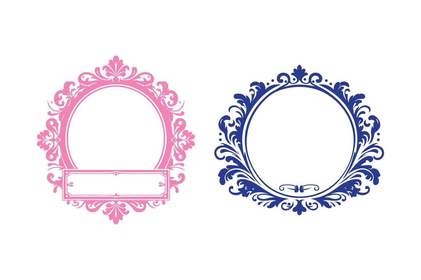 vintage frame for logo or design vector