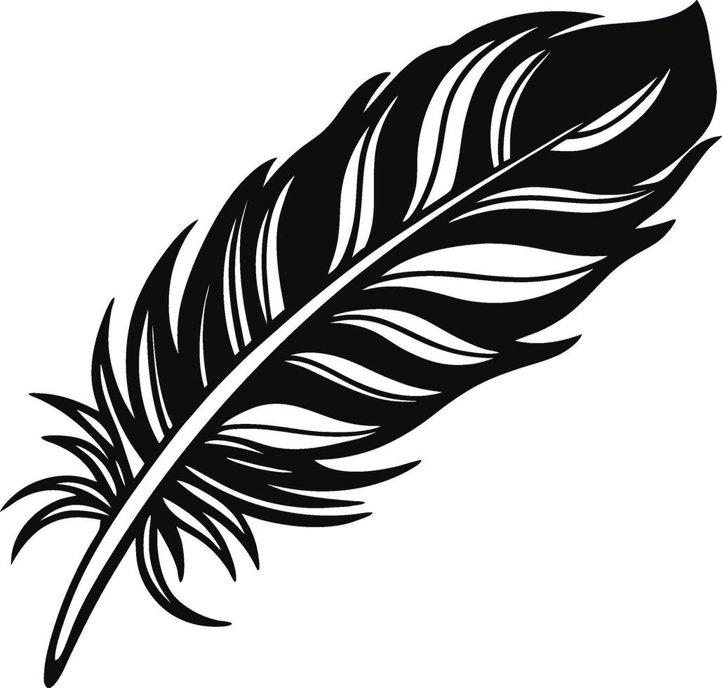 Luxurious Feather Graphic vector