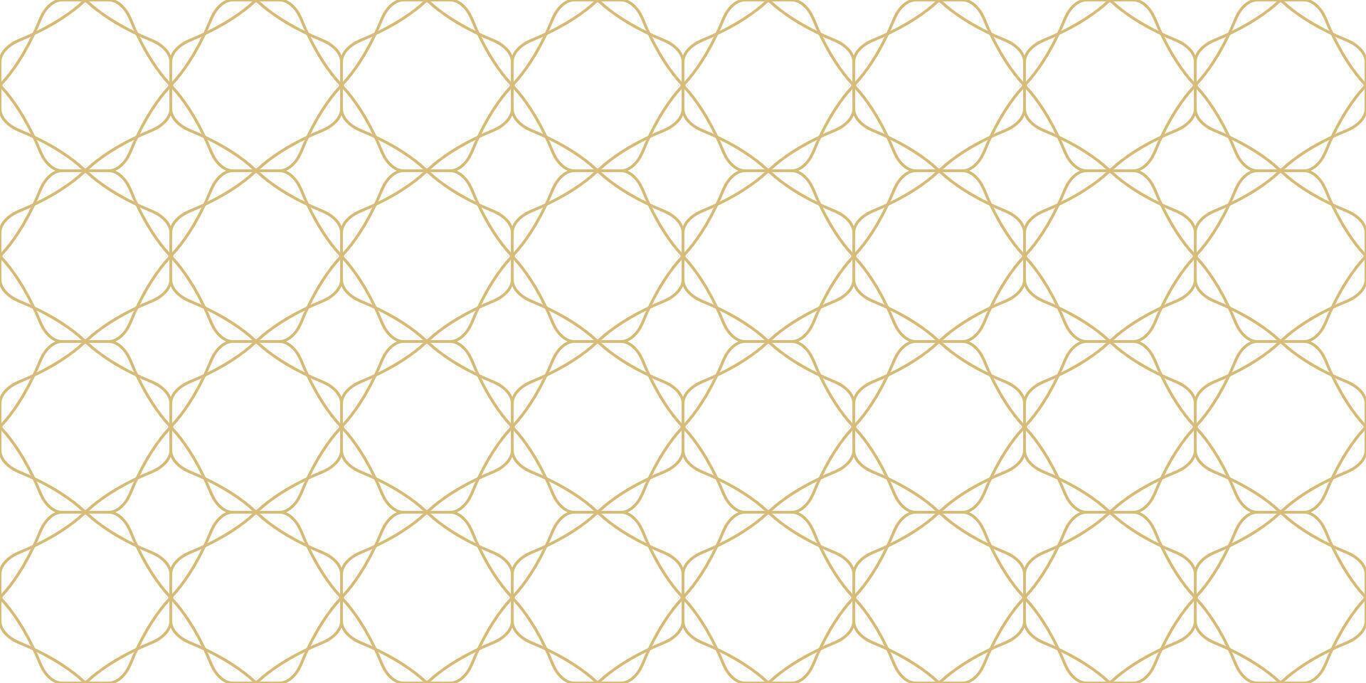 Seamless texture golden geometric pattern vector