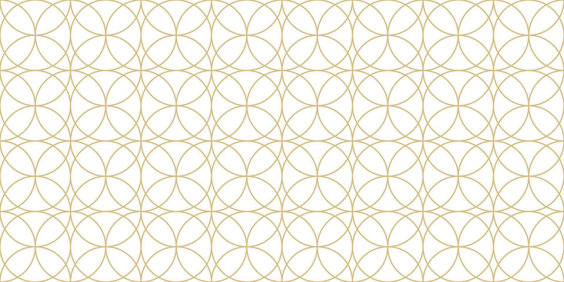Seamless texture golden circles pattern vector