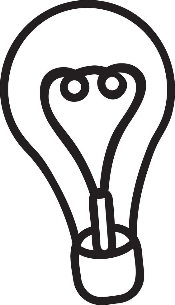 Light bulb filament forming a heart shape symbolizes love for new ideas, creativity, and innovative thinking, radiating inspiration and passion in a modern design vector