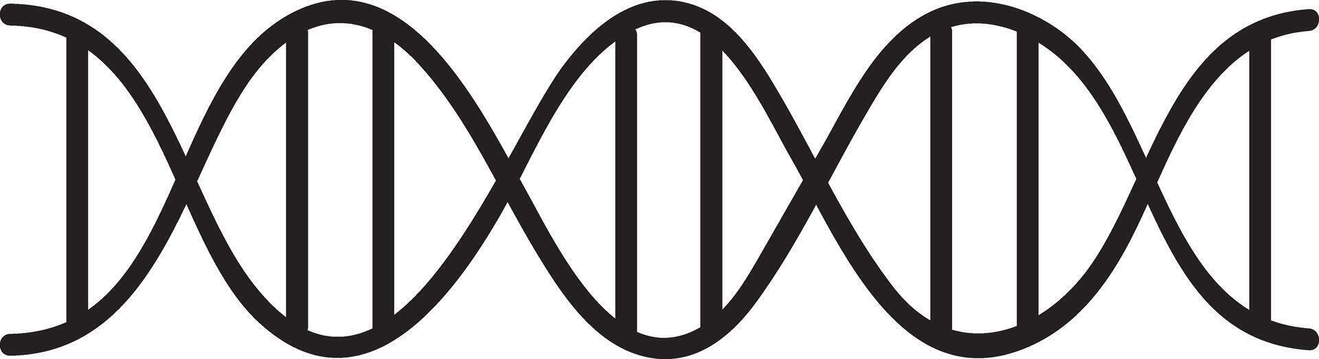 Dna structure forming a lengthy chain, illustrating genetic code, genome, and gene expression, perfect for use in medical and scientific publications and research materials vector