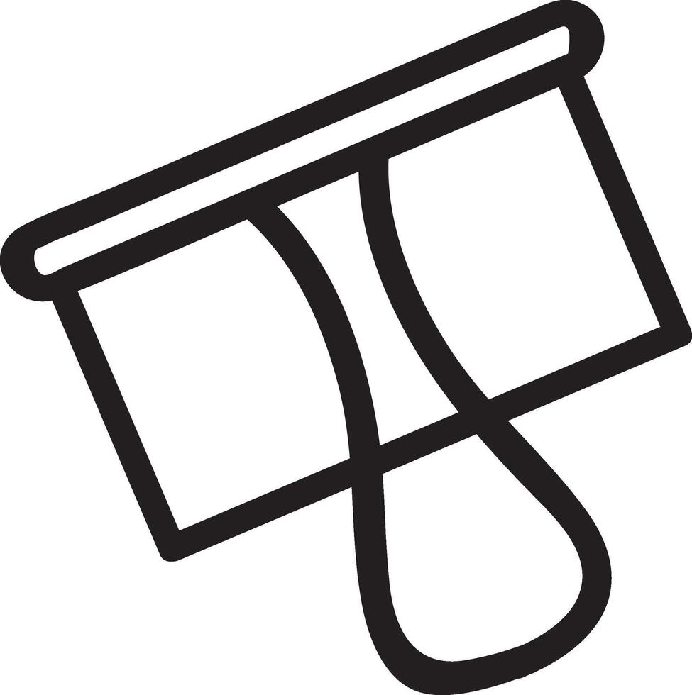 Simple black line icon of an open metal paint can pouring a thick blob of paint, isolated on a white background, representing home renovation and decorating vector