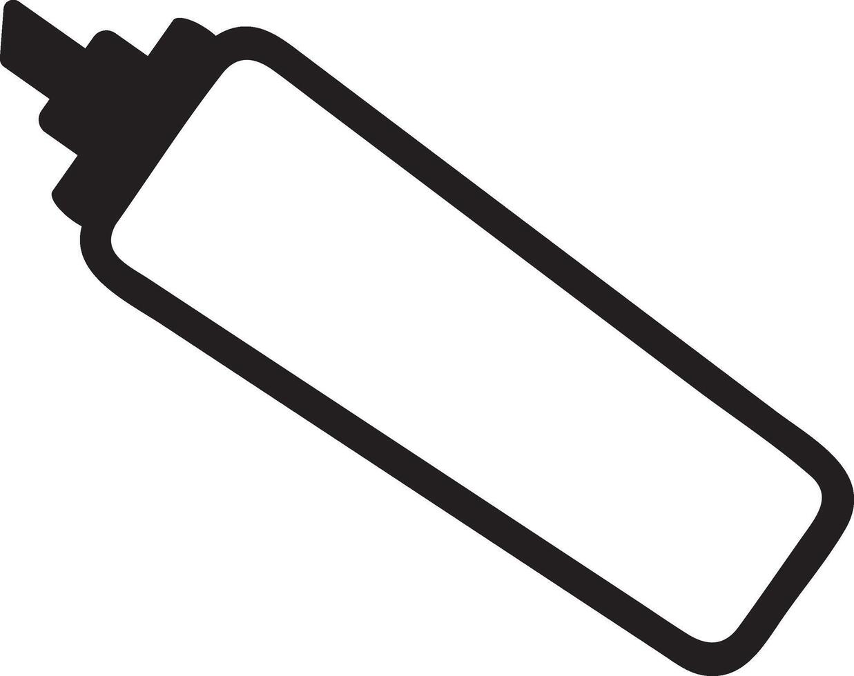 Simple black and white illustration featuring a marker pen highlighting key points, perfect for enhancing educational materials or office related content vector