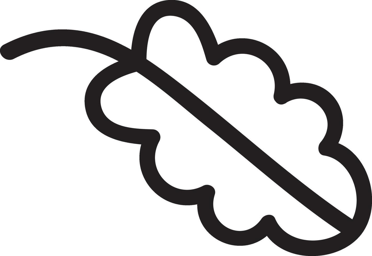 Minimalist illustration showing a stylized bunch of grapes crossed out, conveying a message of prohibition related to grapes and grape derived products vector