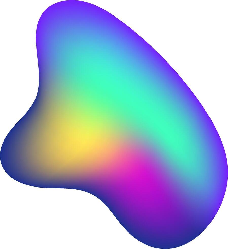 Colorful gradient background is blending smoothly and softly from blue to green, yellow, pink and purple creating an abstract and vibrant design vector