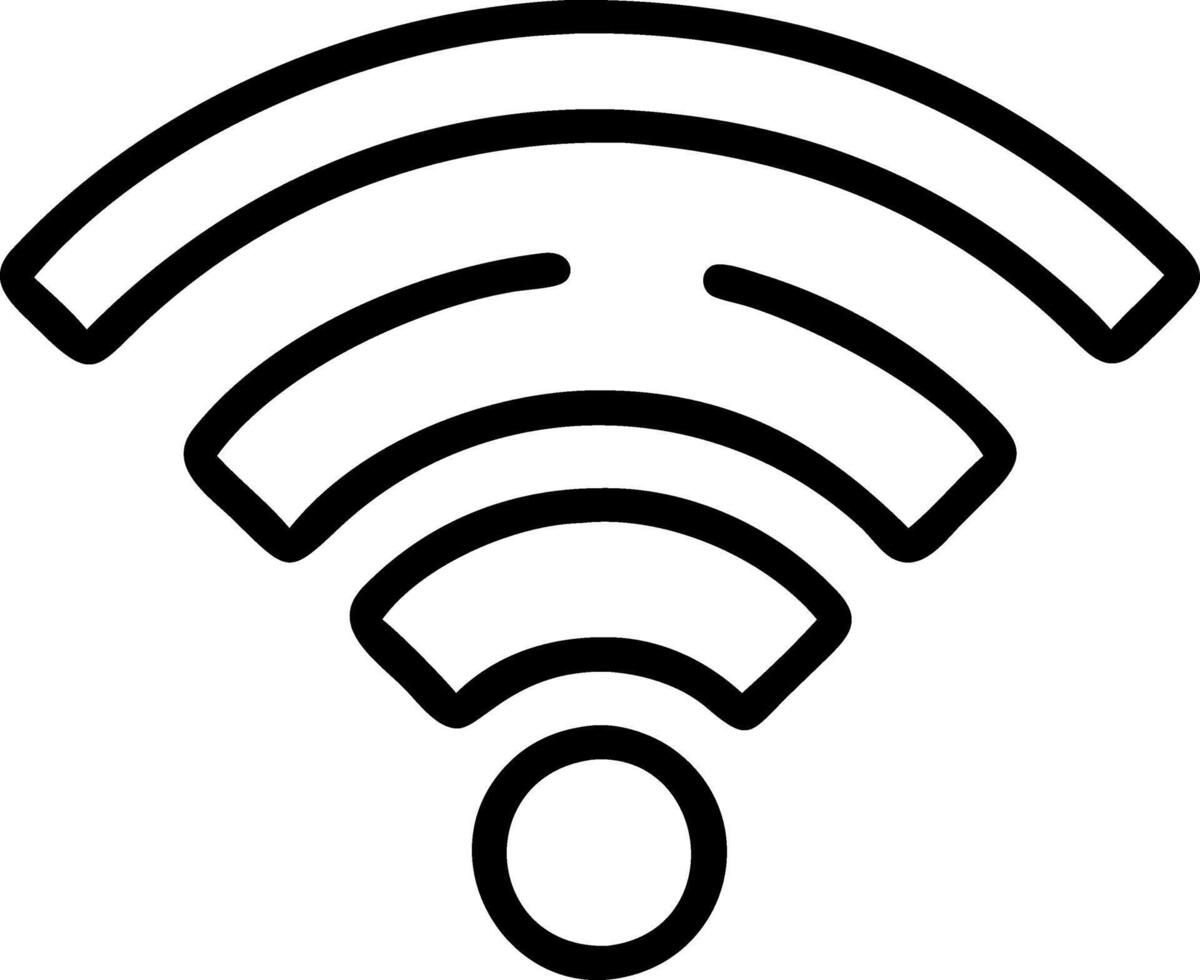 a wifi symbol on a white background vector