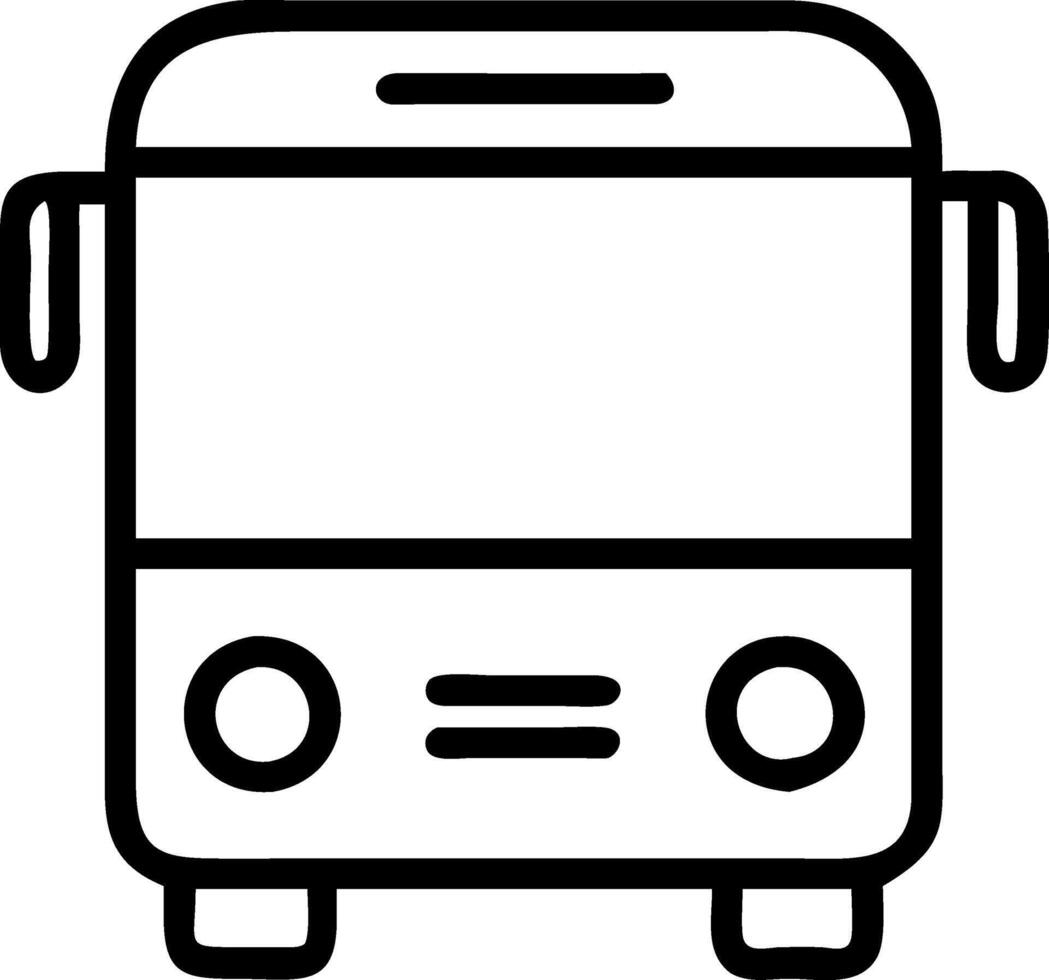 bus line icon illustration vector