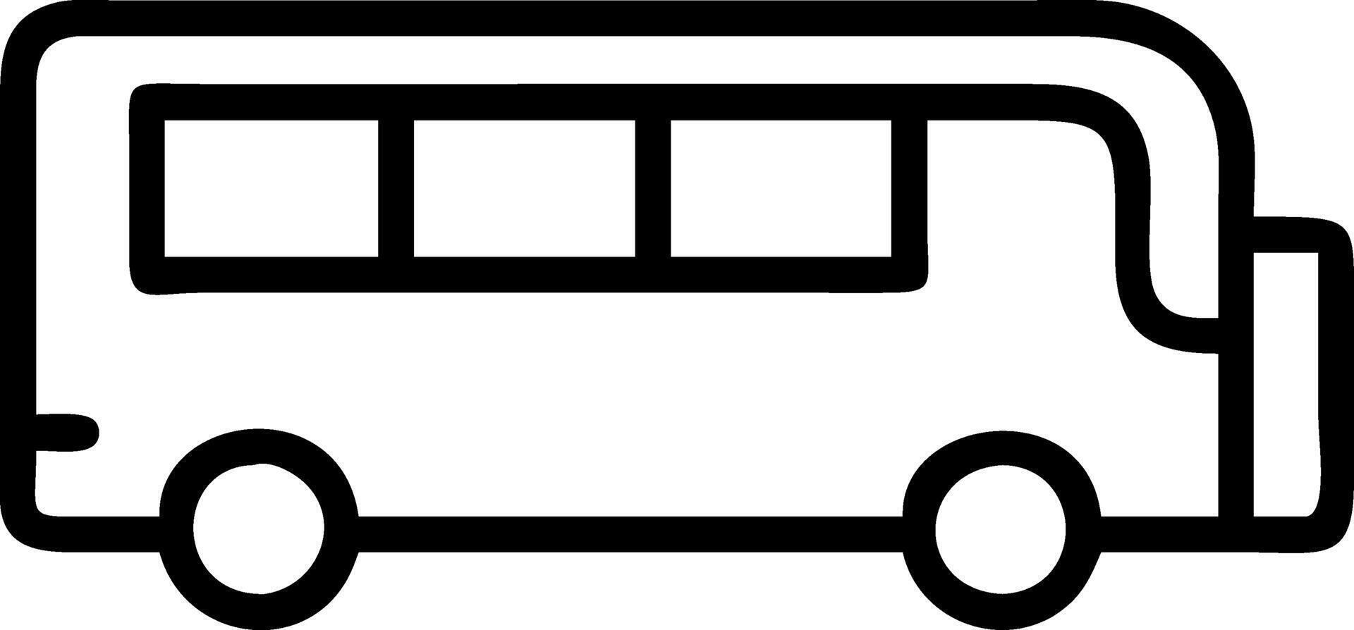 A bus icon design sign on white background vector