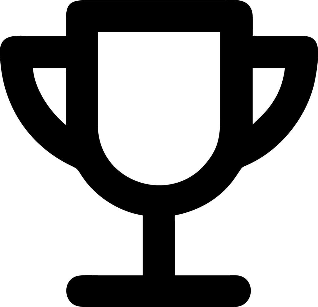 trophy cup icon design on a white background vector