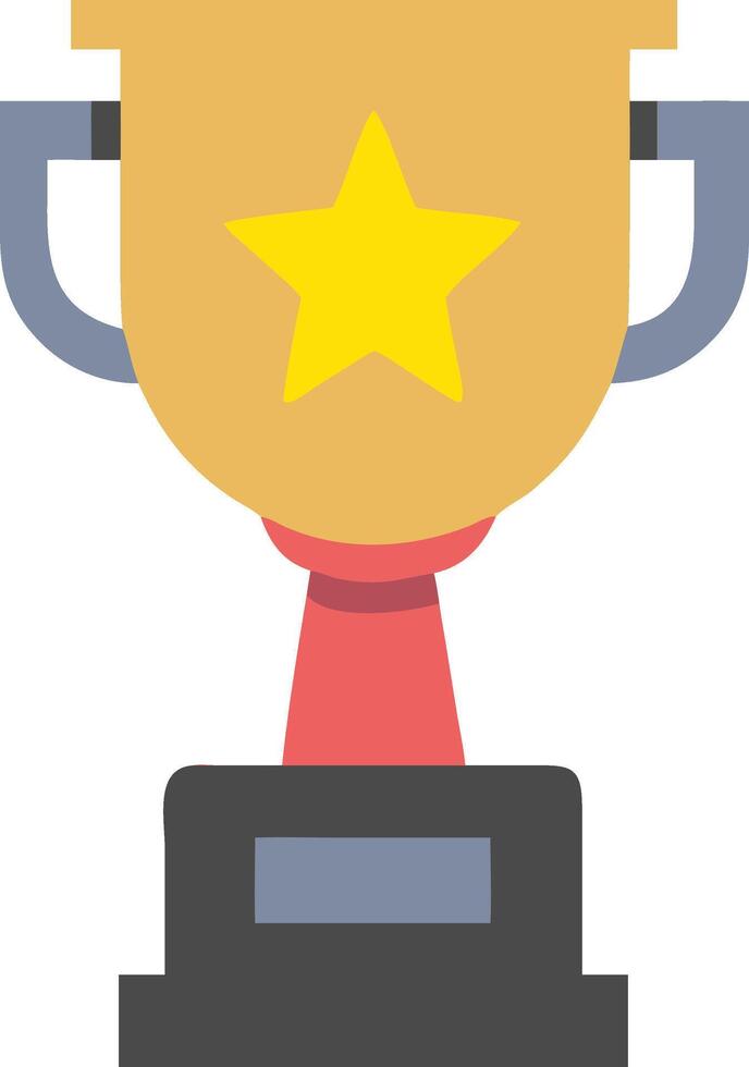 Trophy Icon Representing Victory and Achievement vector
