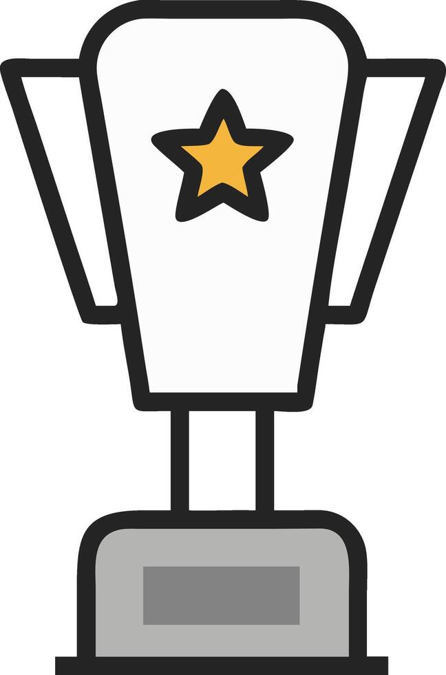 a trophy with a star design on top vector