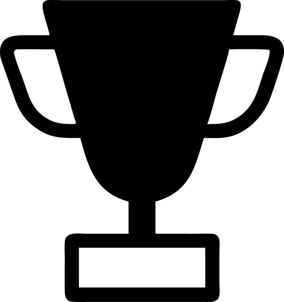 trophy cup icon on a white background vector