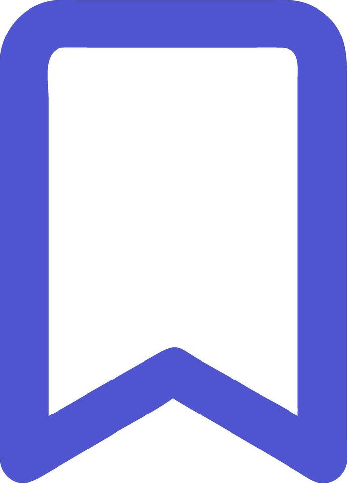 Sleek Bookmark Icon Design vector