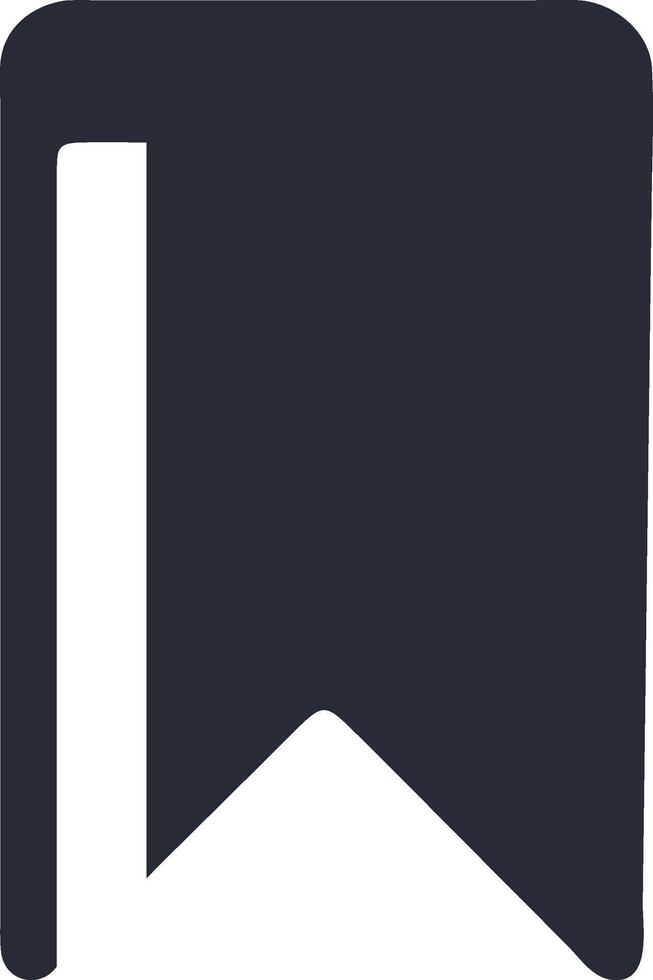 Simple Bookmark Symbol vector