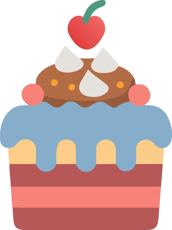 Birthday Cake Slice Icon vector