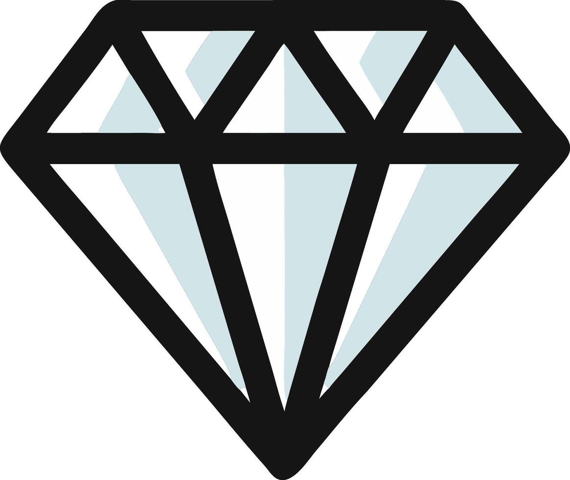Glimmering Diamond Icon vector