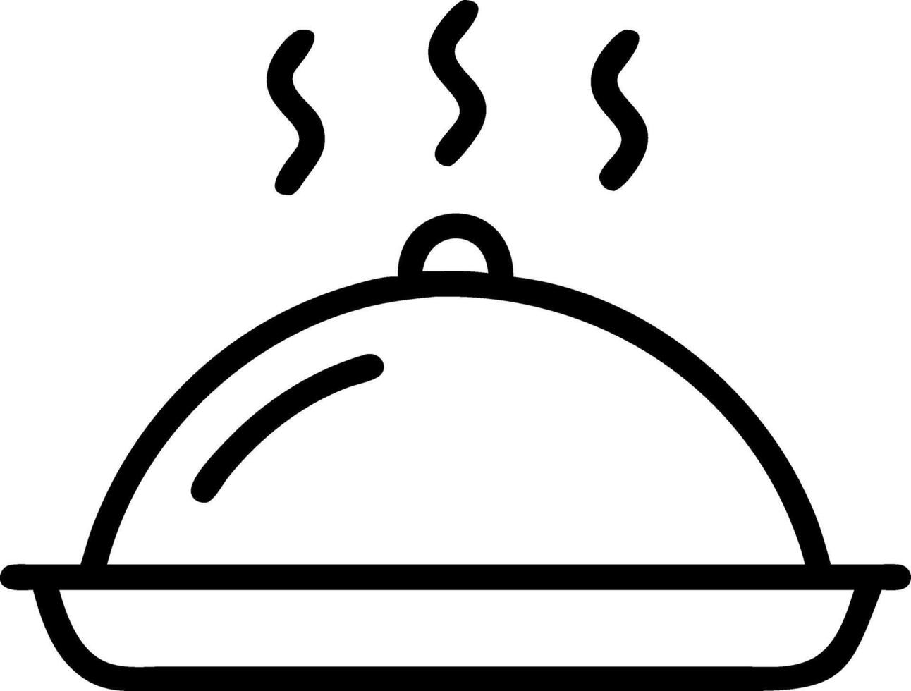 Serving Dish Icon Design vector