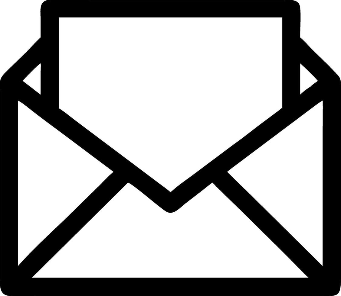Flat Envelope Icon for Email vector