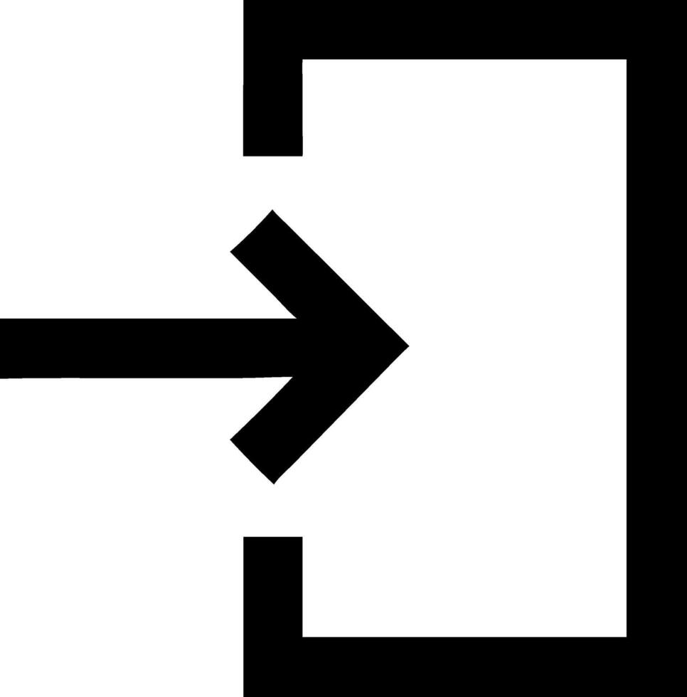 Modern Exit Icon for Navigation vector