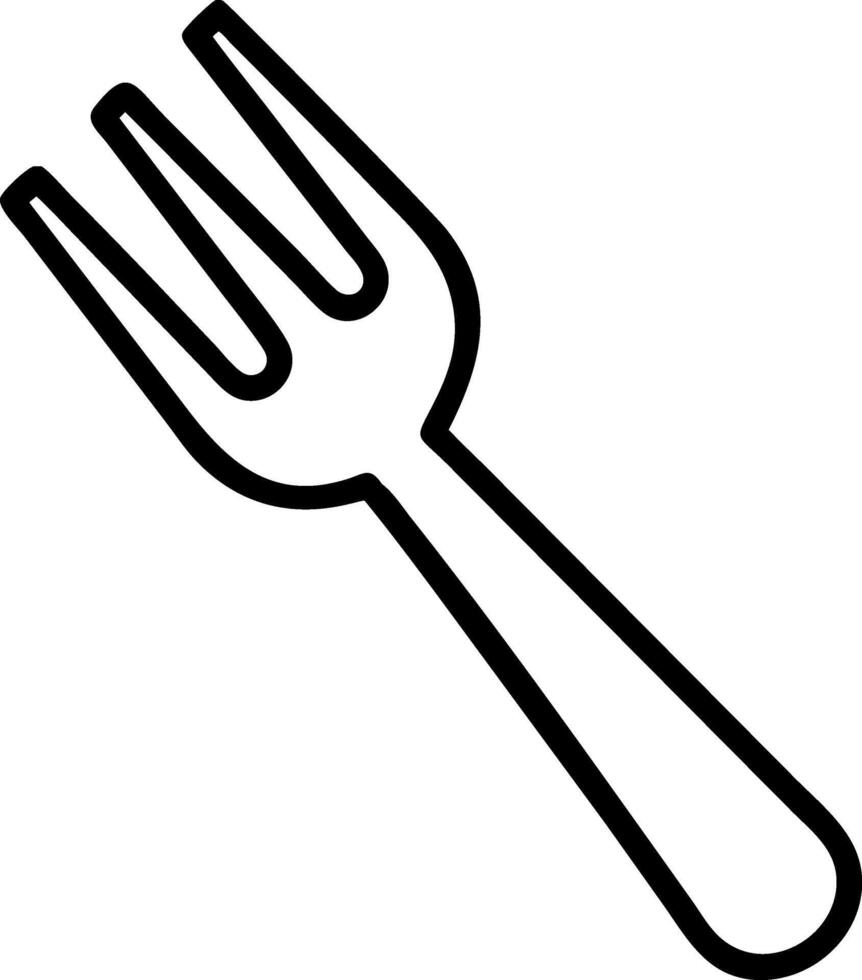 Fork Silhouette icon design vector
