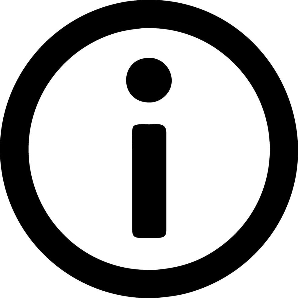 Clear Info Sign Design vector