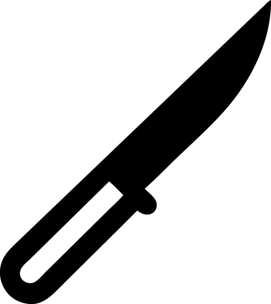 Elegant Knife Outline Design vector