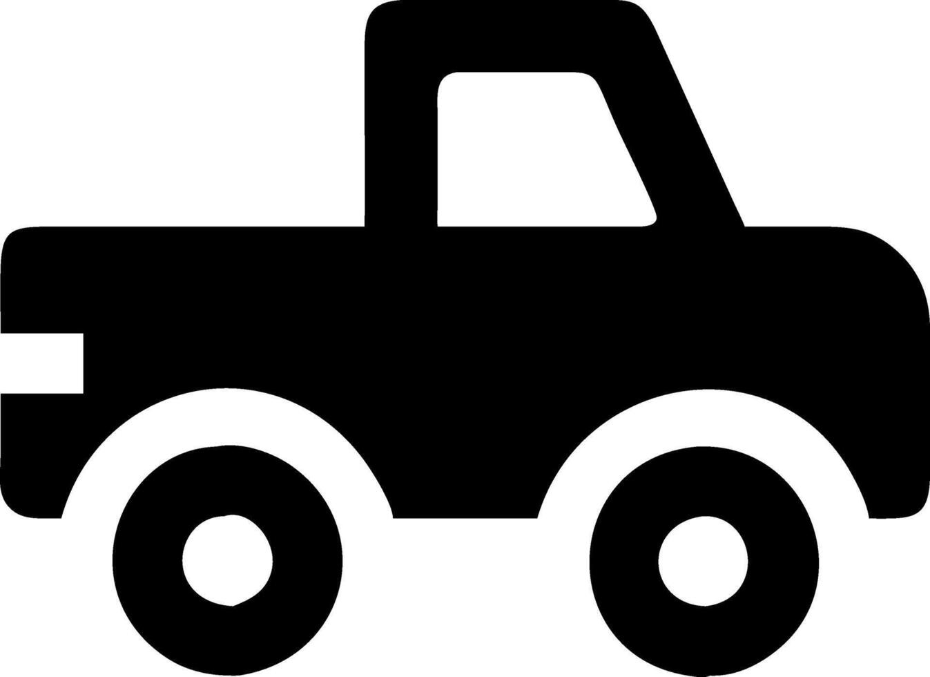 Off-Road Pickup Truck Icon Design vector