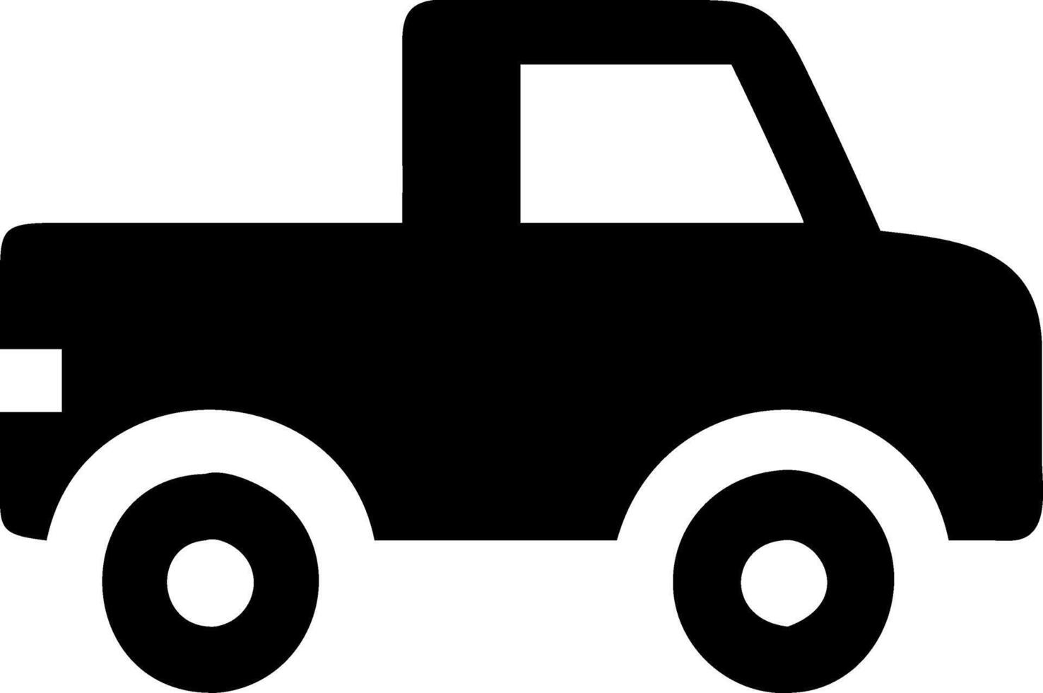 Classic Pickup Truck Icon for Branding vector