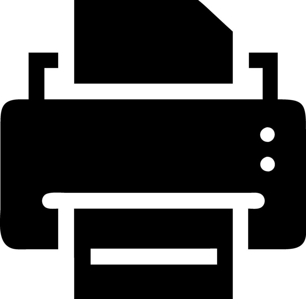 Professional Printer Icon for Branding vector