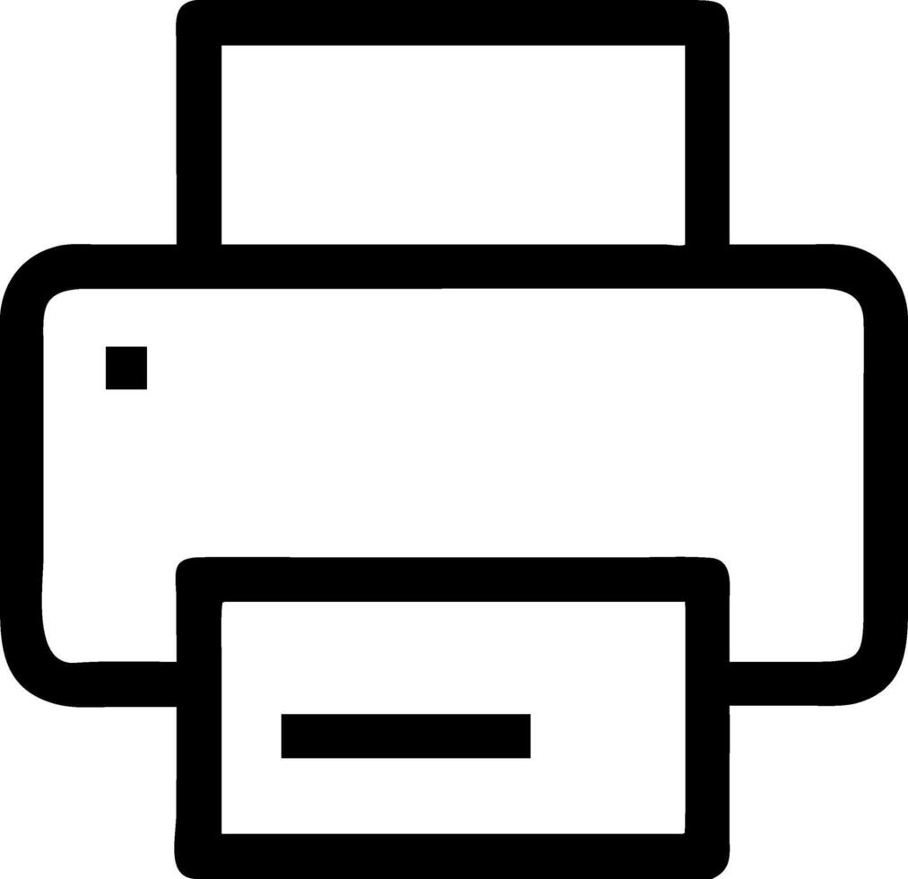 Flat Printer Icon for Apps and Websites vector
