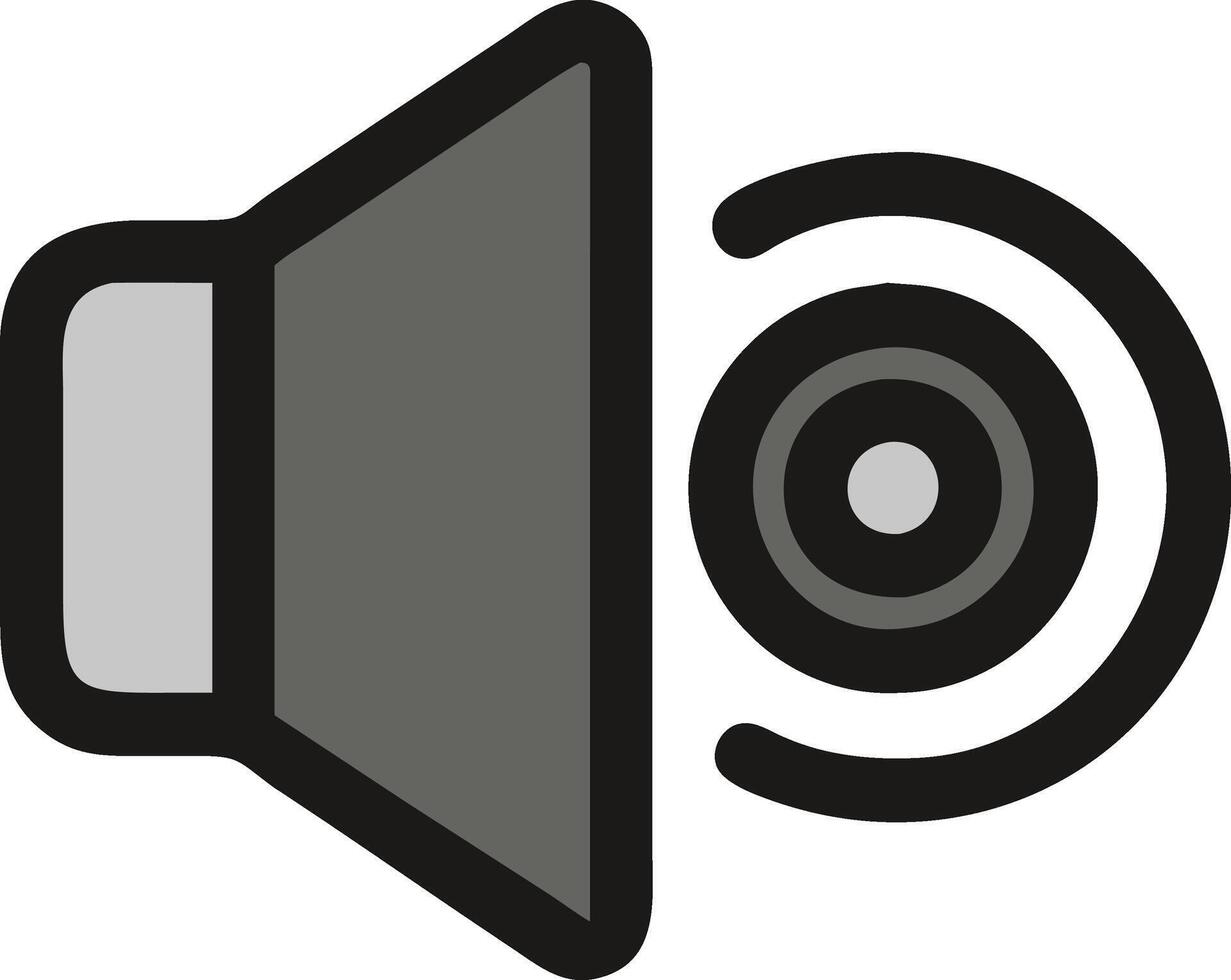 Modern Speaker Icon Design Symbol vector