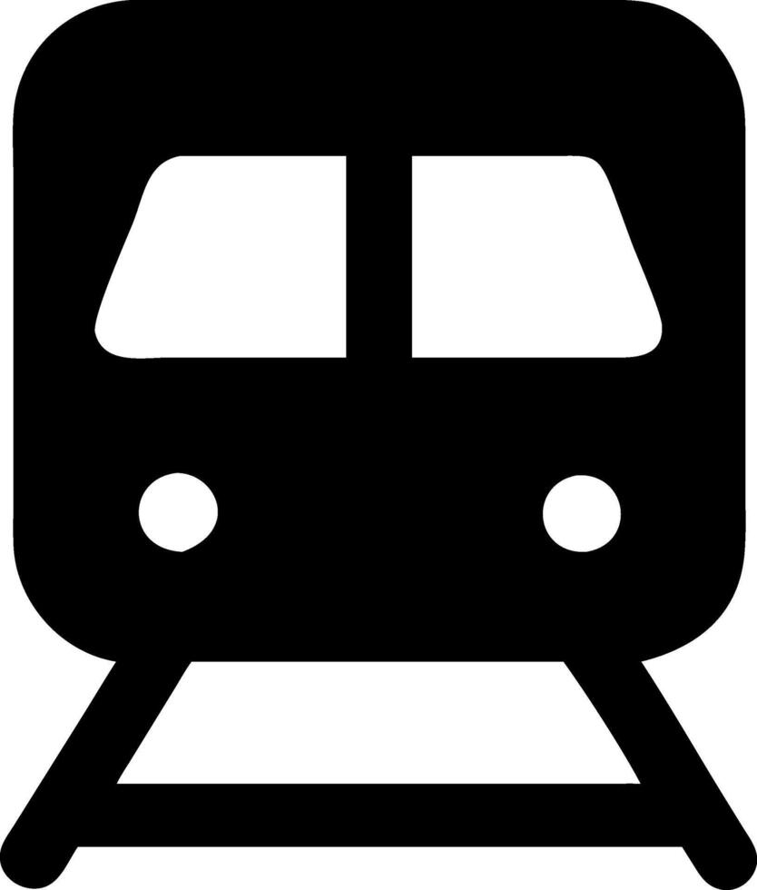 Simple Train Icon Design Symbol vector