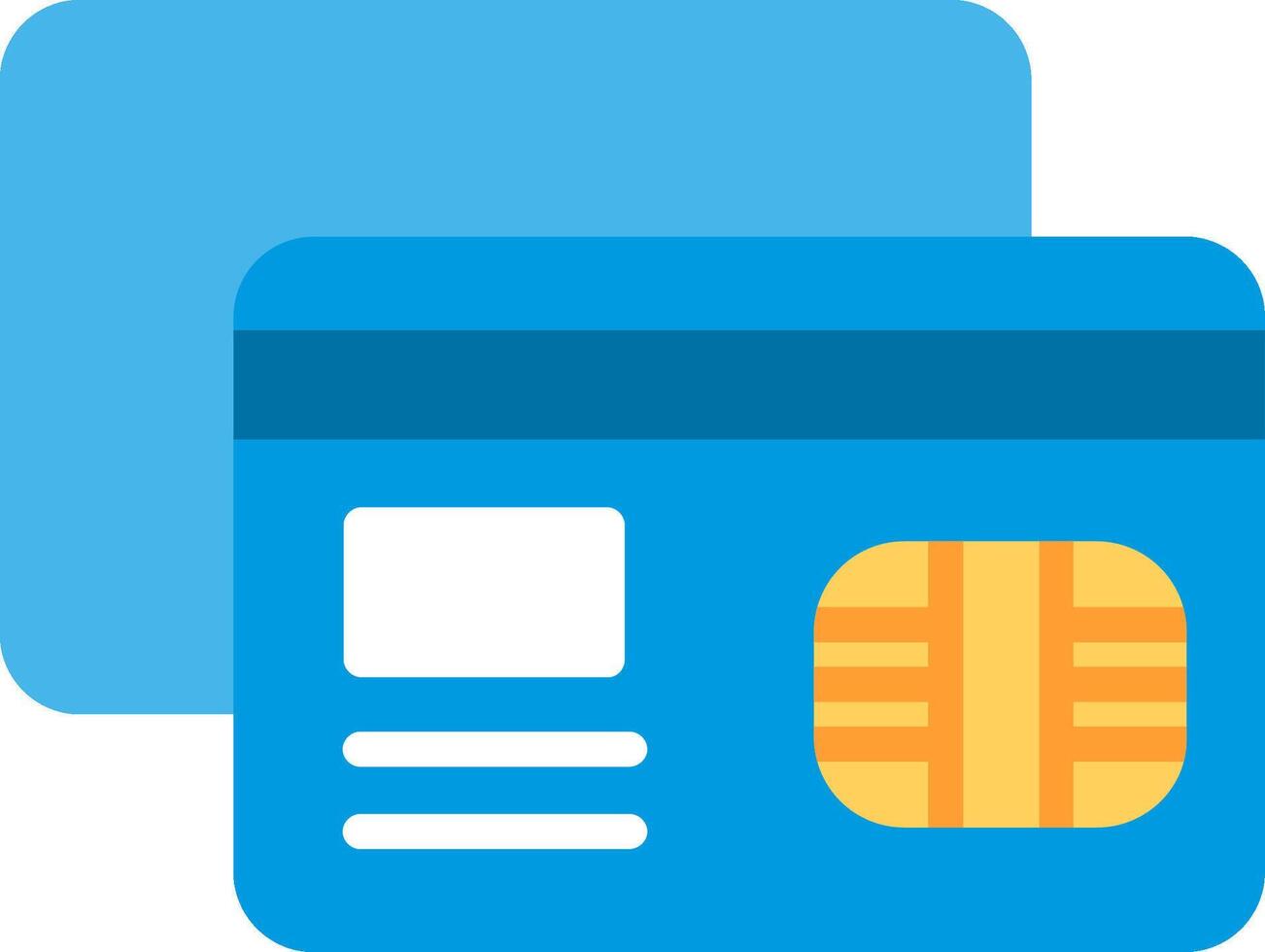 Credit card icon vector