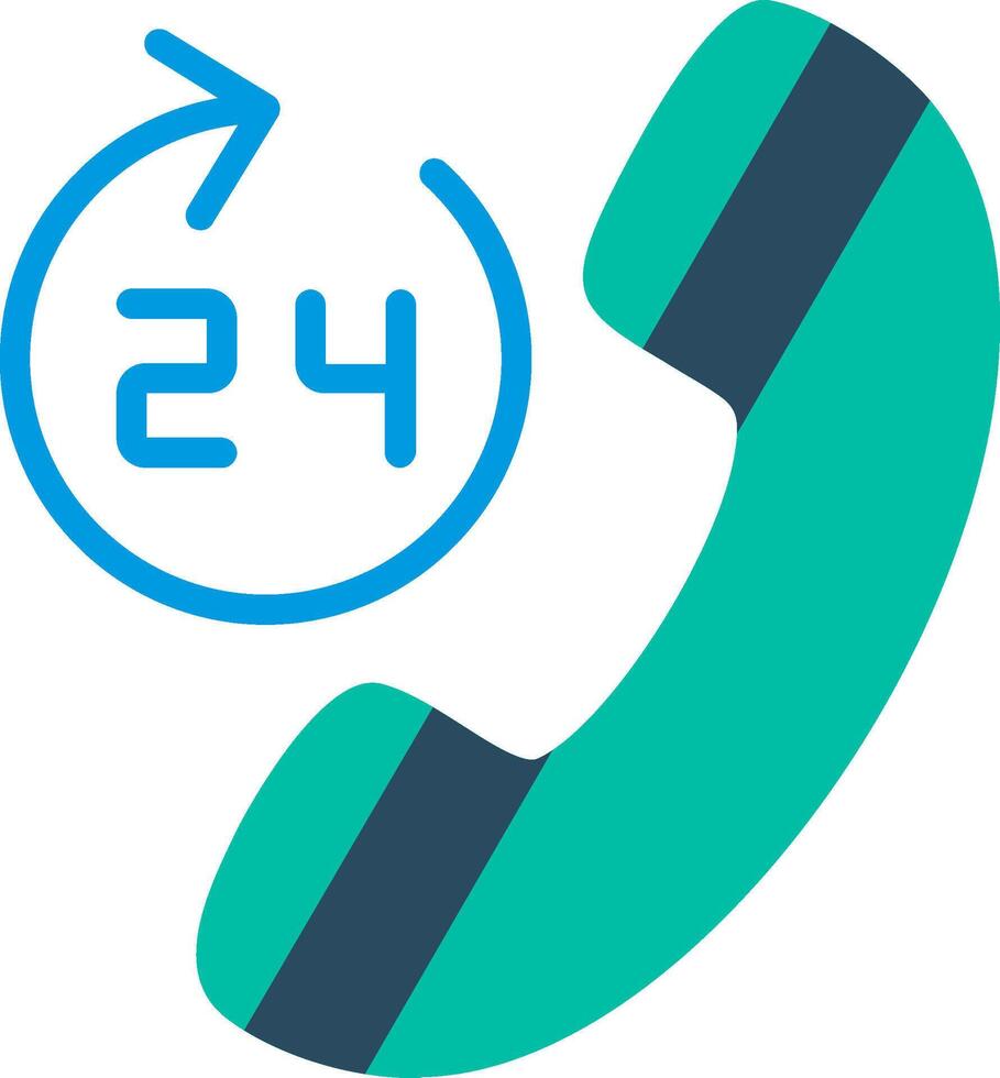 24 hour call center services vector