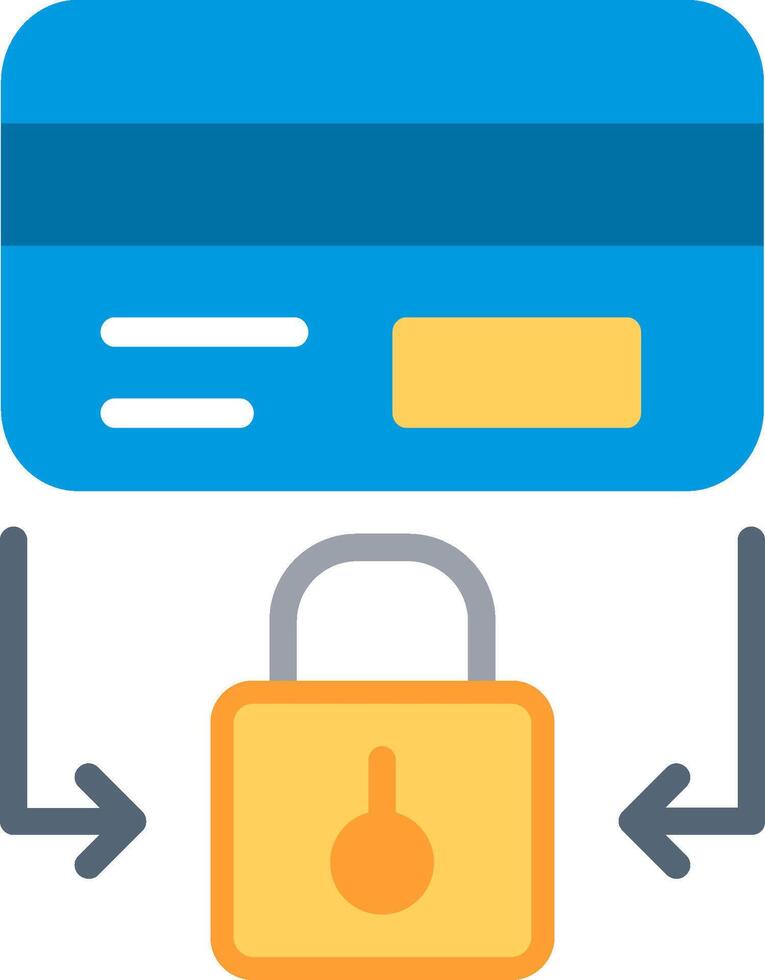Credit card security icon vector