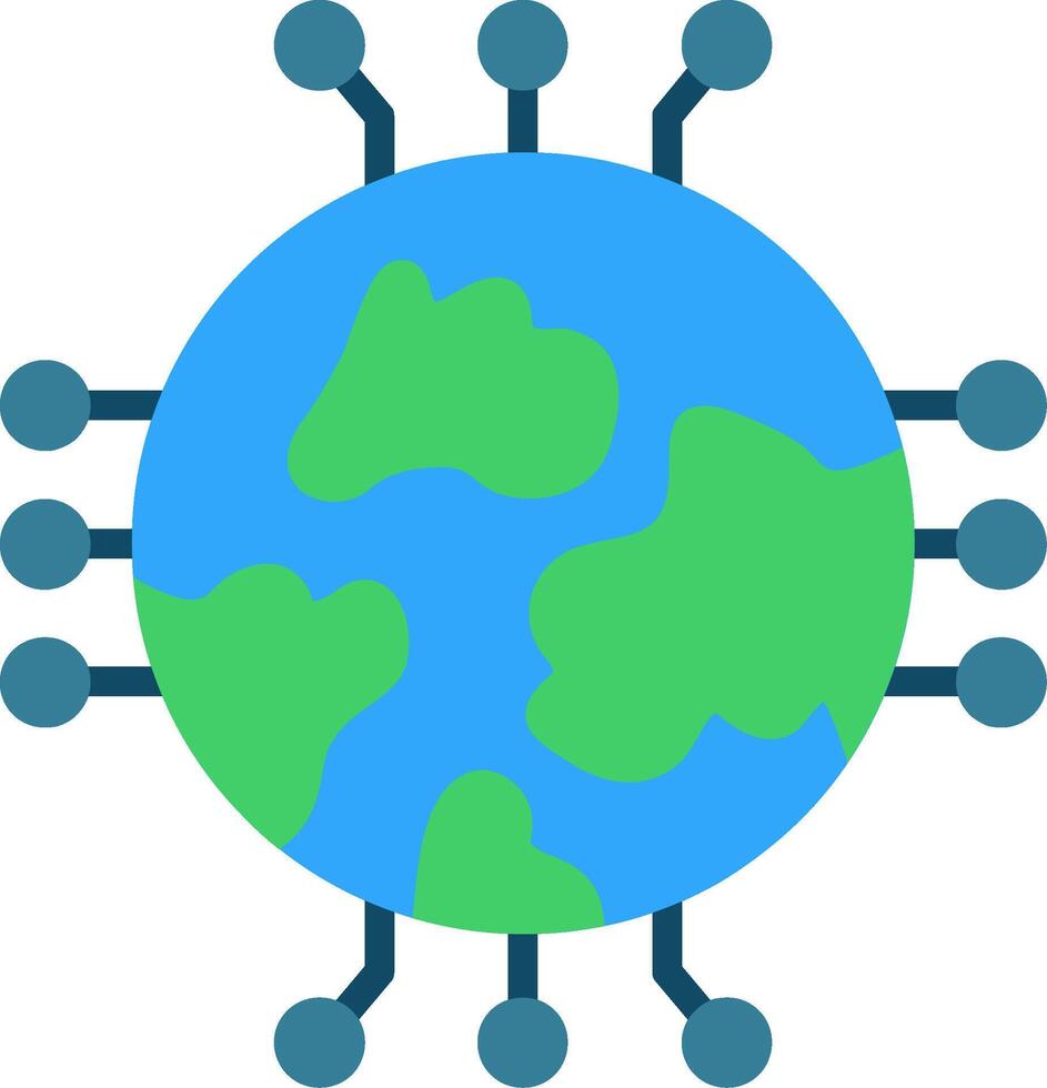 The earth is surrounded by people and connected to each other vector