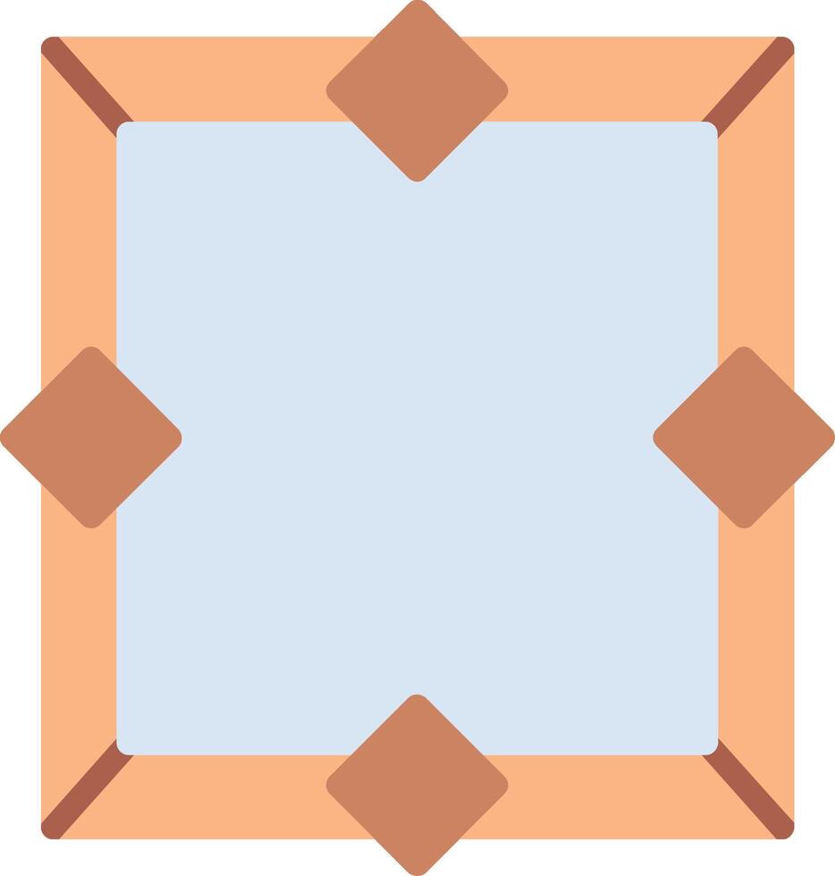 A square with four squares on it vector