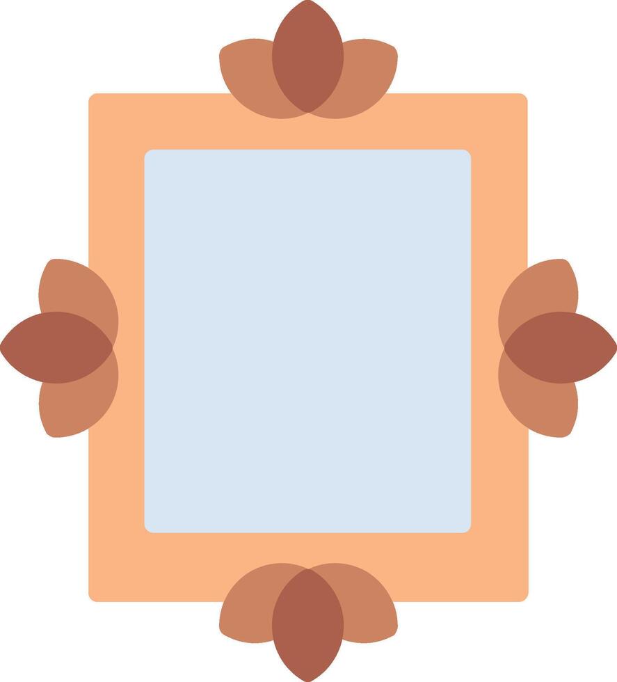 A square frame with leaves on it vector