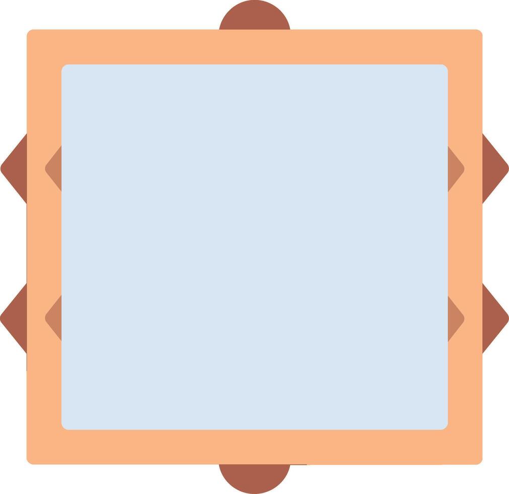 A square frame with a blank space in it vector