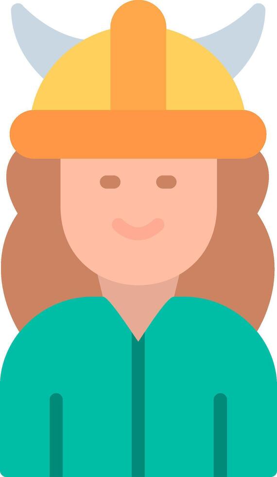 A woman wearing a helmet and holding a hammer vector