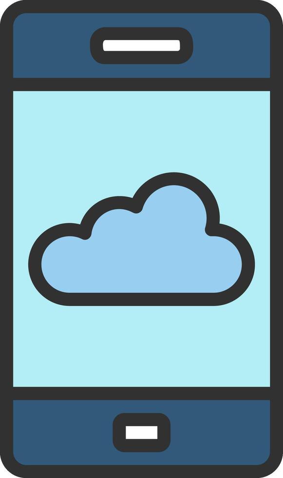 Cloud computing icon vector
