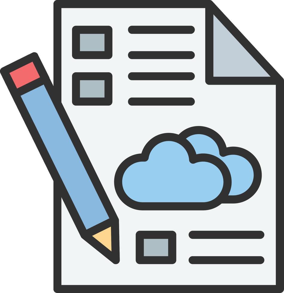Cloud computing checklist vector