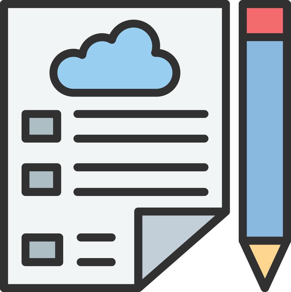 Cloud checklist icon vector