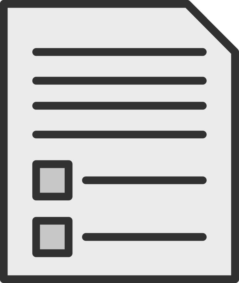 A black and white icon of a check box vector