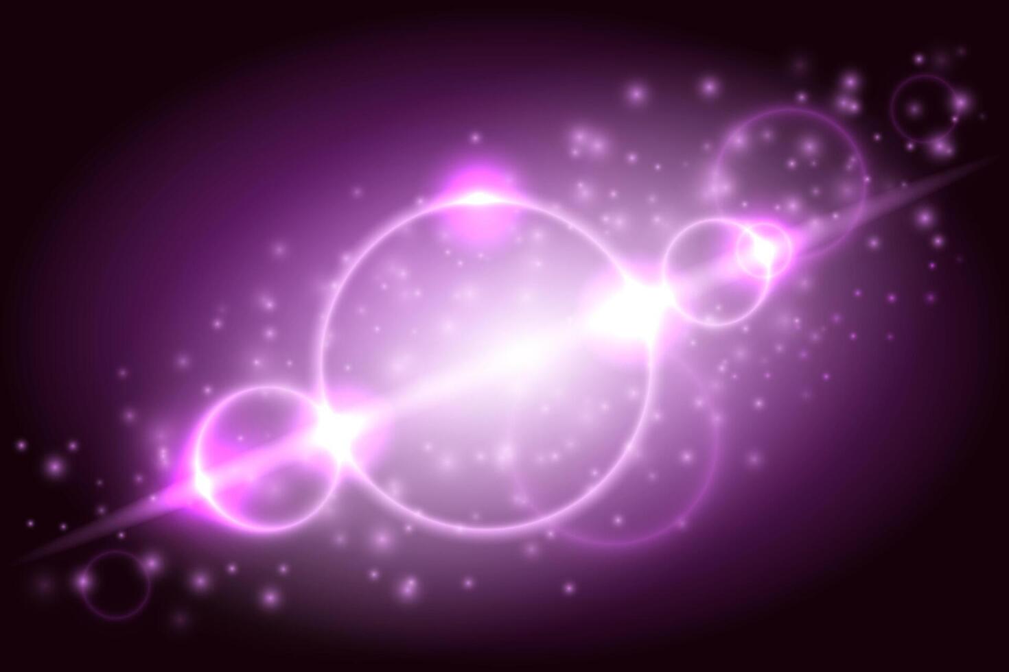 Purple glowing light effect vector