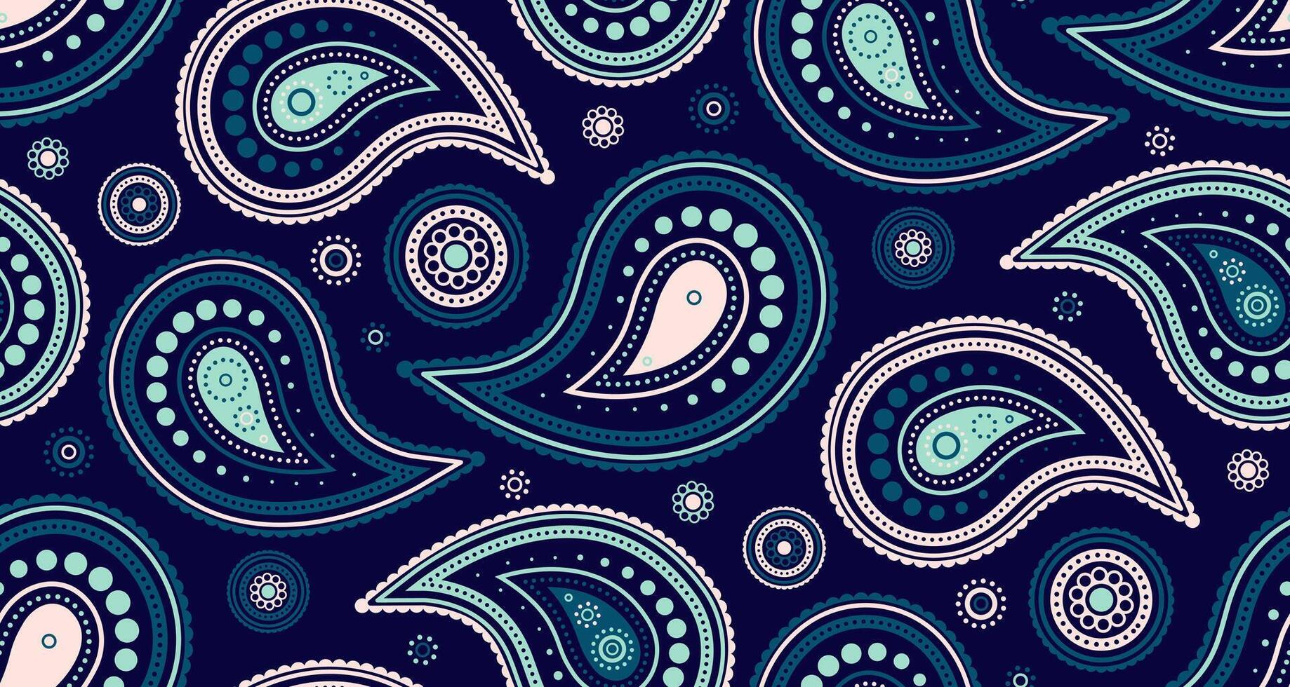 Retro sample at tropical custom. Poster rug on draw curtain. Repeat paisley and rectangle striped. vector