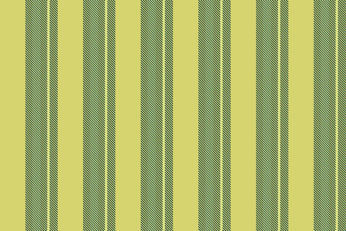 Elegant olive green and pale yellow vertical stripes pattern. Perfect for textile design, website backgrounds, or stationery. This sophisticated texture evokes a sense of calm and understated style. vector